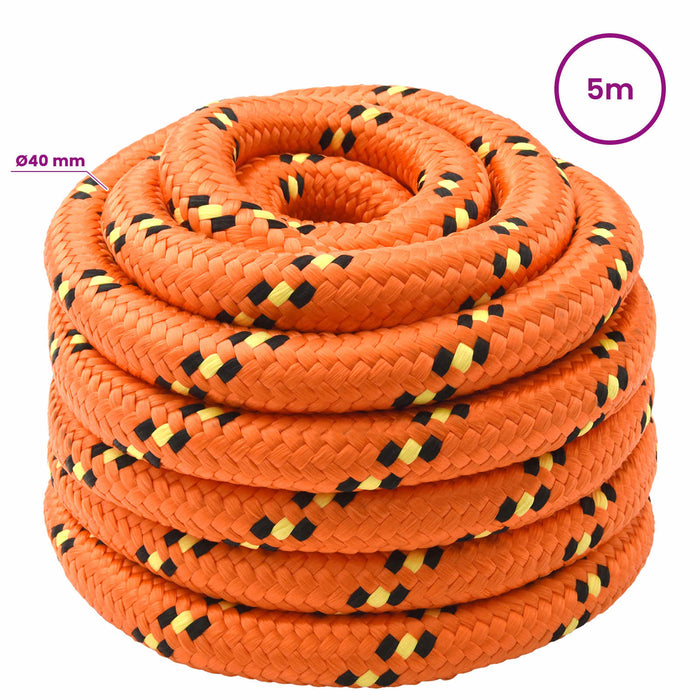 Frânghie utilitară multifuncțională 40 mm 5 m Portocaliu PP - WALTI WALTI