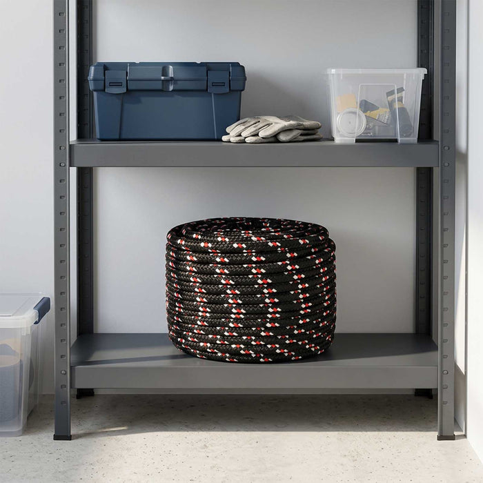 Frânghie utilitară multifuncțională 14 mm 25 m Negru și roșu PP WALTI