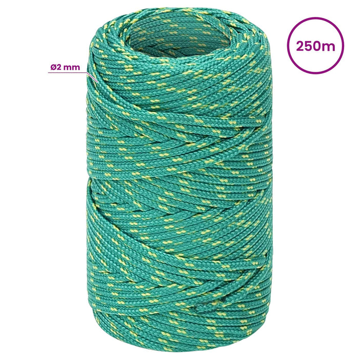 Frânghie utilitară multifuncțională 2 mm 250 m Verde PP WALTI