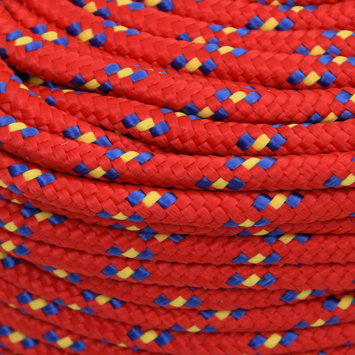 Frânghie utilitară multifuncțională 10 mm 100 m Roșu PP WALTI