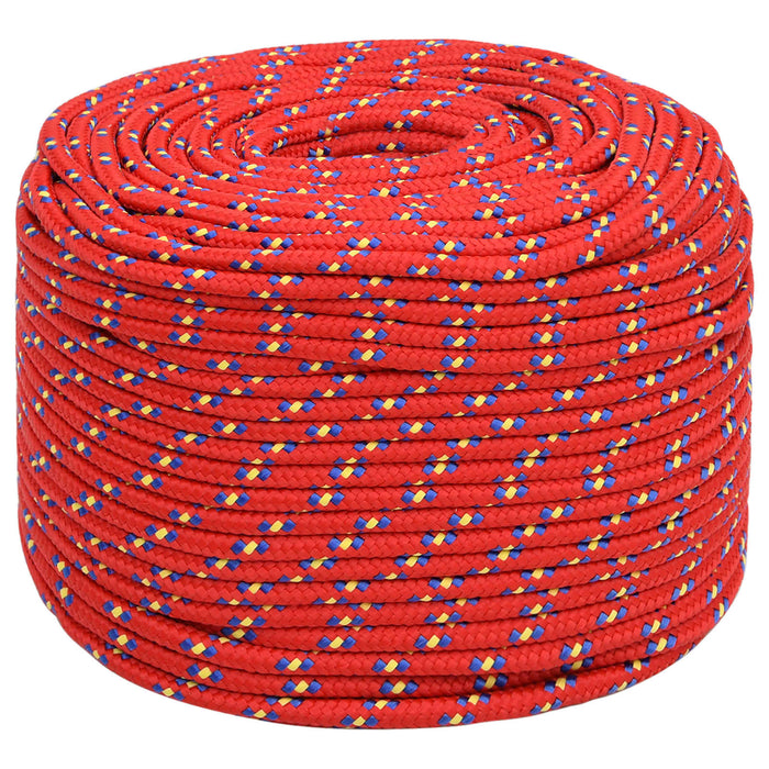 Frânghie utilitară multifuncțională 10 mm 100 m Roșu PP WALTI