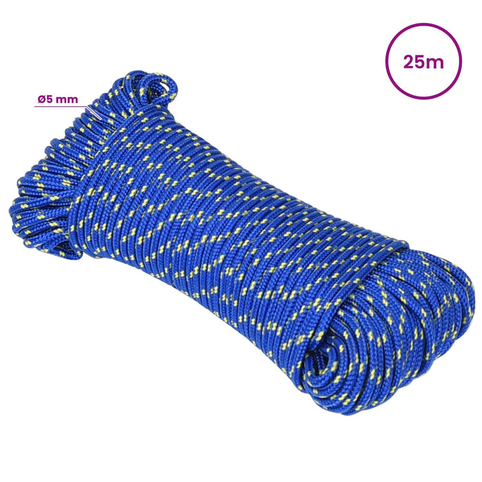 Frânghie utilitară multifuncțională 5 mm 25 m albastru PP WALTI