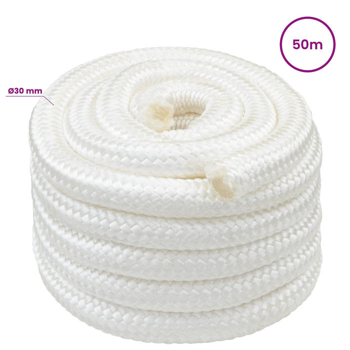 Frânghie utilitară multifuncțională 30 mm 50 m Alb PP WALTI