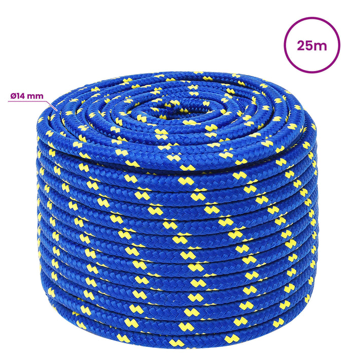 Frânghie utilitară multifuncțională 14 mm 25 m albastru PP WALTI