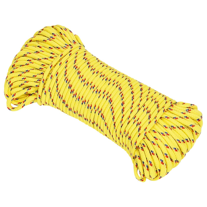Frânghie utilitară multifuncțională 5 mm 50 m Galben PP WALTI