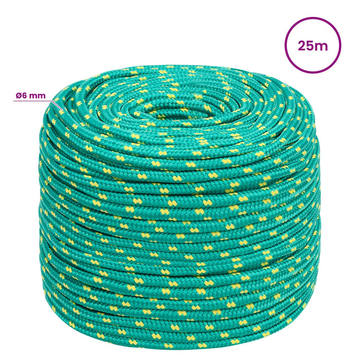 Frânghie utilitară multifuncțională 6 mm 25 m Verde PP WALTI