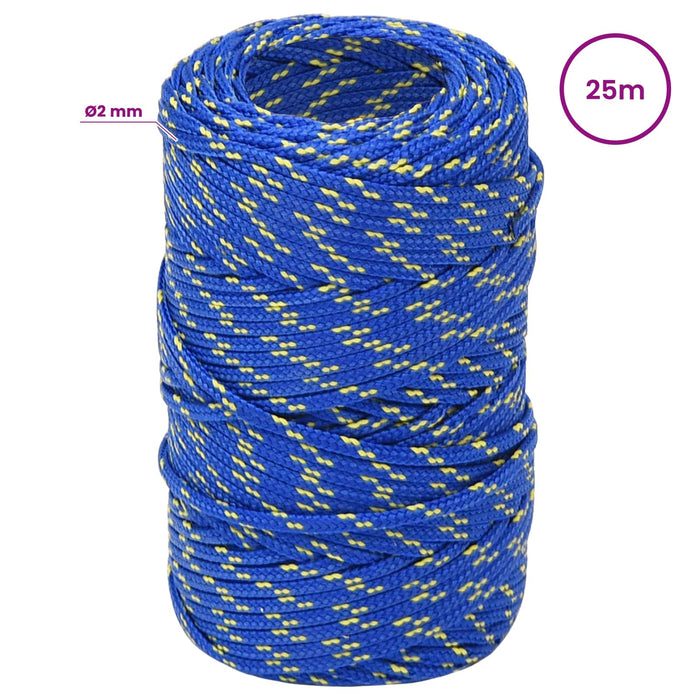 Frânghie utilitară multifuncțională 2 mm 25 m albastru PP WALTI