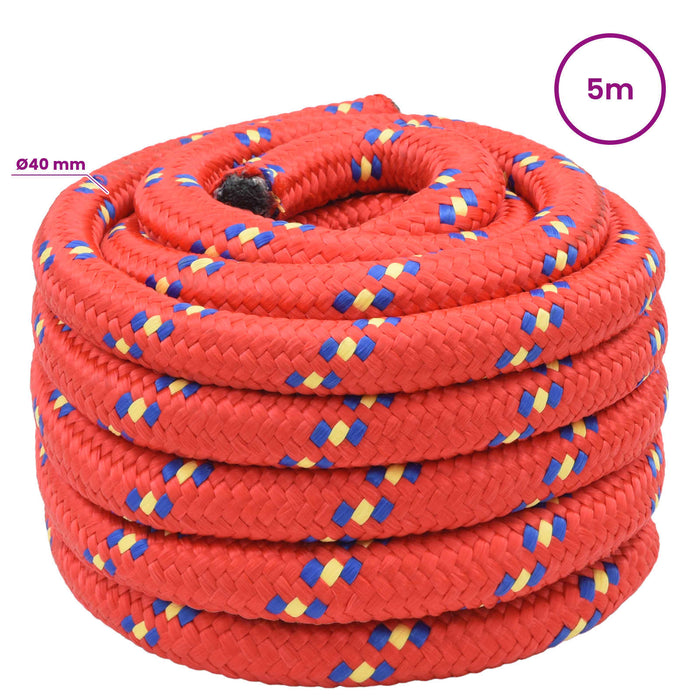 Frânghie utilitară multifuncțională 40 mm 5 m Roșu PP WALTI