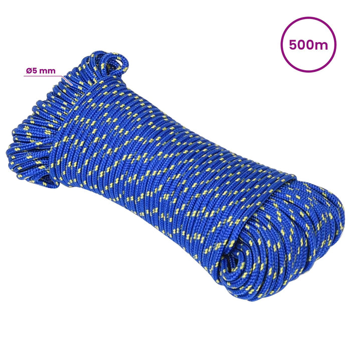 Frânghie utilitară multifuncțională 5 mm 500 m albastru PP WALTI