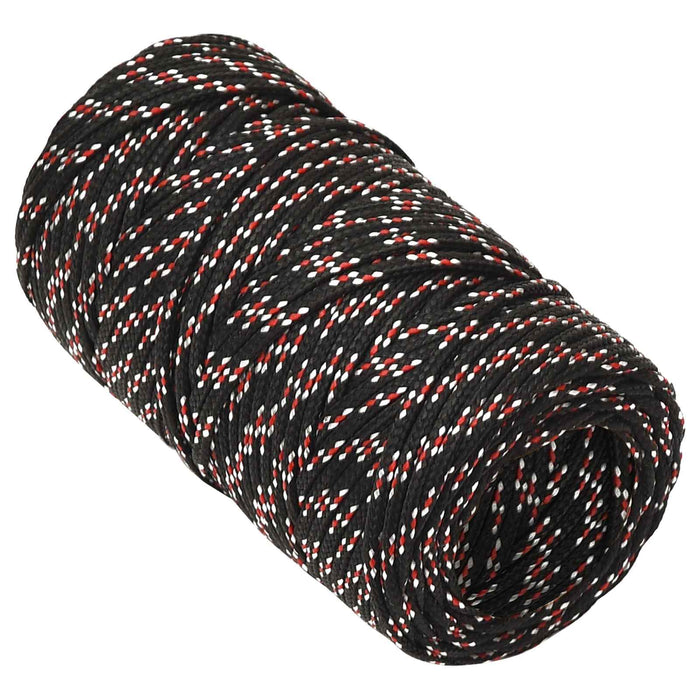 Frânghie utilitară multifuncțională 2 mm 250 m Negru și roșu PP WALTI
