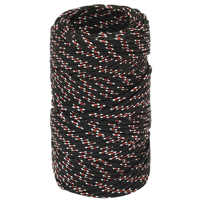 Frânghie utilitară multifuncțională 2 mm 250 m Negru și roșu PP WALTI