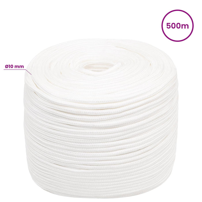 Frânghie utilitară multifuncțională 10 mm 500 m Alb PP WALTI