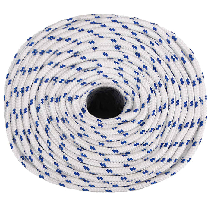 Frânghie utilitară multifuncțională 8 mm 250 m Alb și albastru WALTI