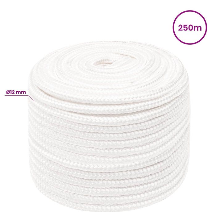 Frânghie utilitară multifuncțională 12 mm 250 m Alb PP WALTI