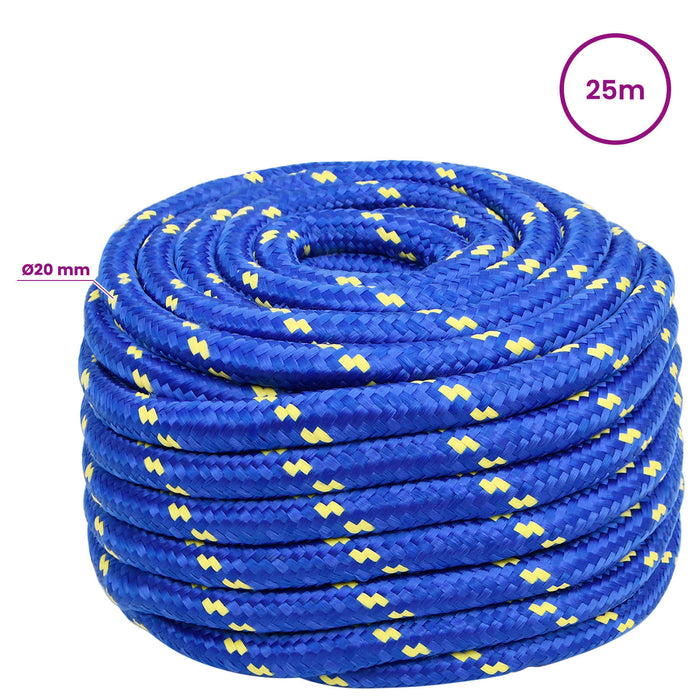 Frânghie utilitară multifuncțională 20 mm 25 m albastru PP WALTI