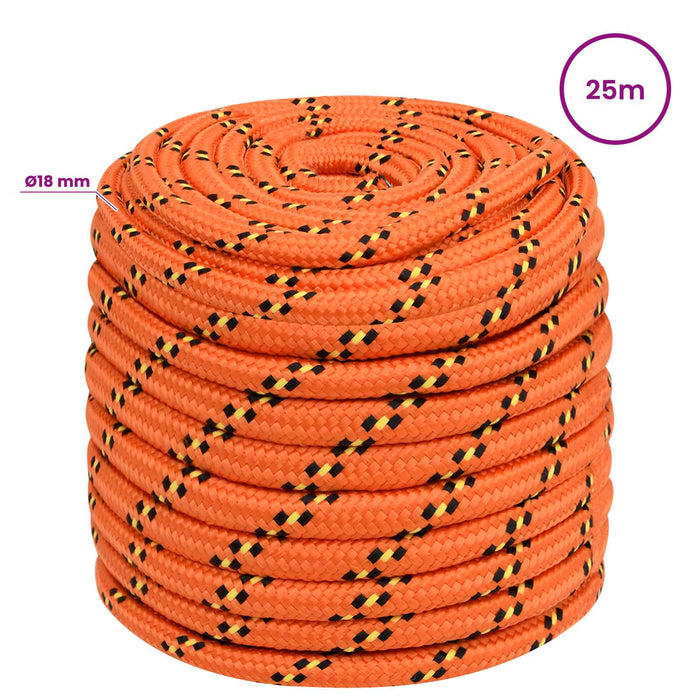 Frânghie utilitară multifuncțională 18 mm 25 m Portocaliu PP WALTI