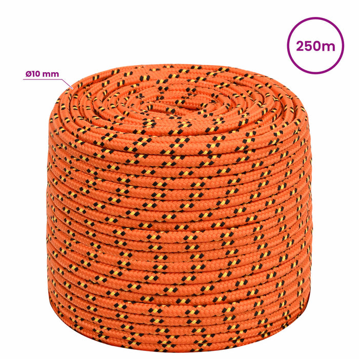 Frânghie utilitară multifuncțională 10 mm 250 m Portocaliu PP WALTI