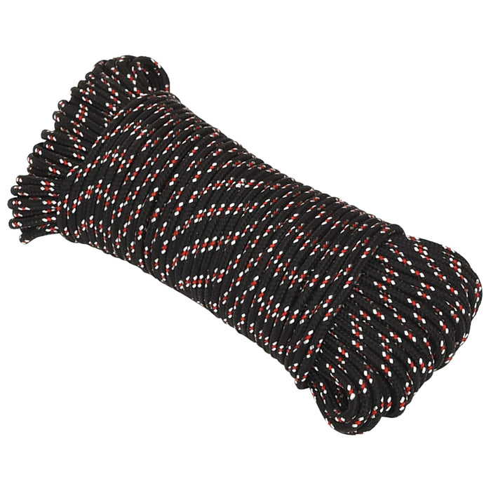 Frânghie utilitară multifuncțională 4 mm 250 m Negru și roșu PP WALTI