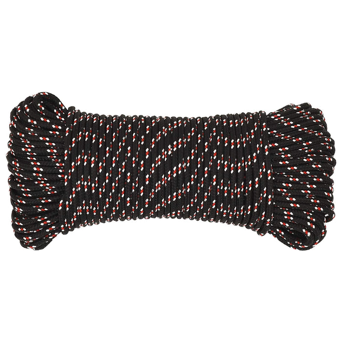 Frânghie utilitară multifuncțională 4 mm 250 m Negru și roșu PP WALTI