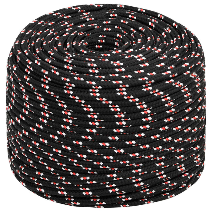 Frânghie utilitară multifuncțională 10 mm 100 m Negru și roșu WALTI