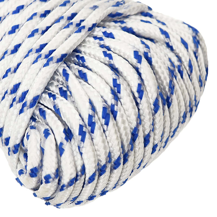 Frânghie utilitară multifuncțională 4 mm 100 m Alb și albastru WALTI