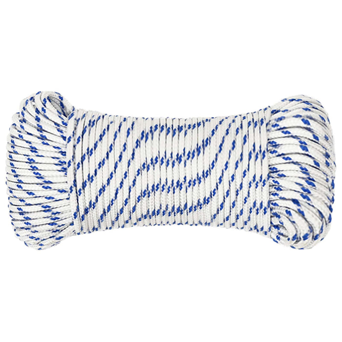 Frânghie utilitară multifuncțională 4 mm 100 m Alb și albastru WALTI