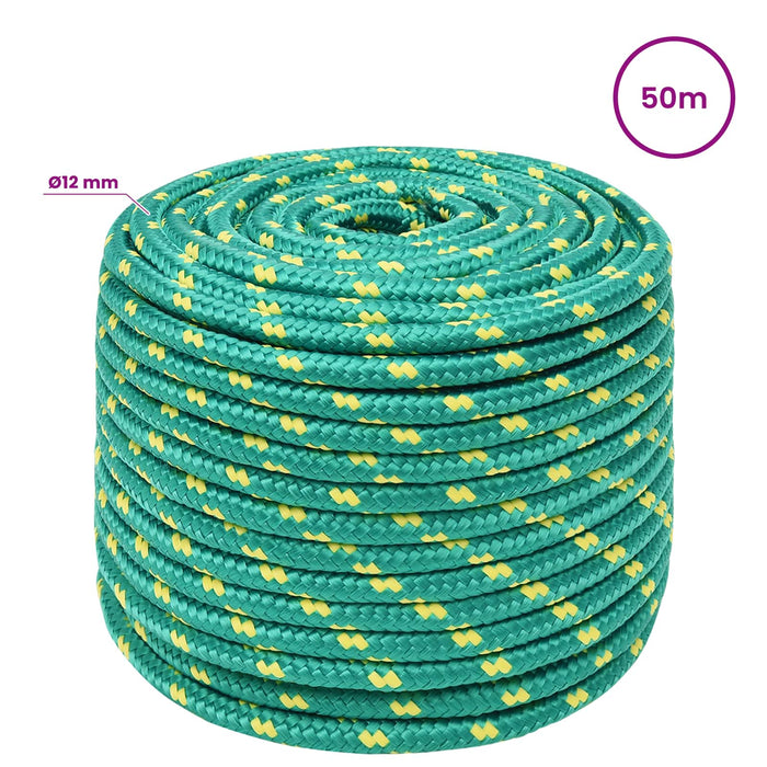 Frânghie utilitară multifuncțională 12 mm 50 m Verde PP WALTI