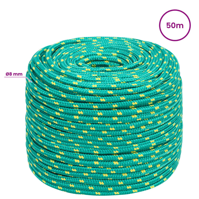 Frânghie utilitară multifuncțională 8 mm 50 m Verde PP WALTI