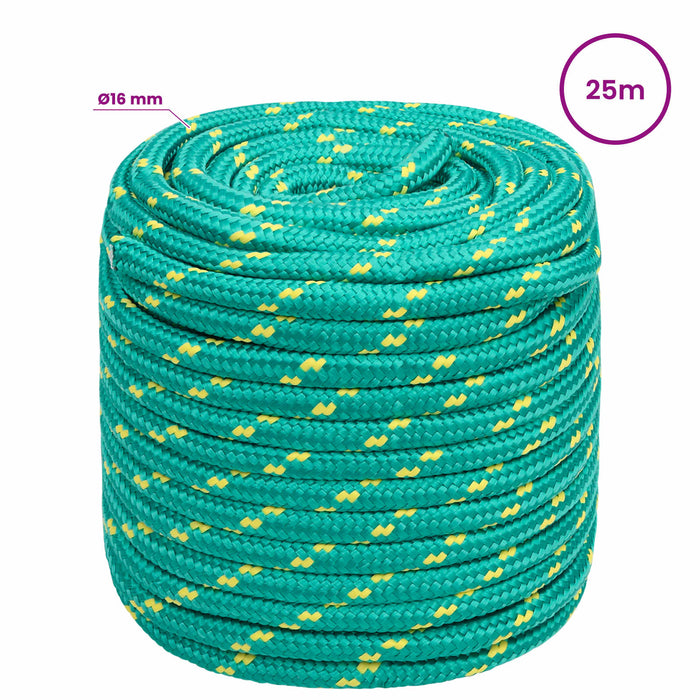 Frânghie utilitară multifuncțională 16 mm 25 m Verde PP WALTI