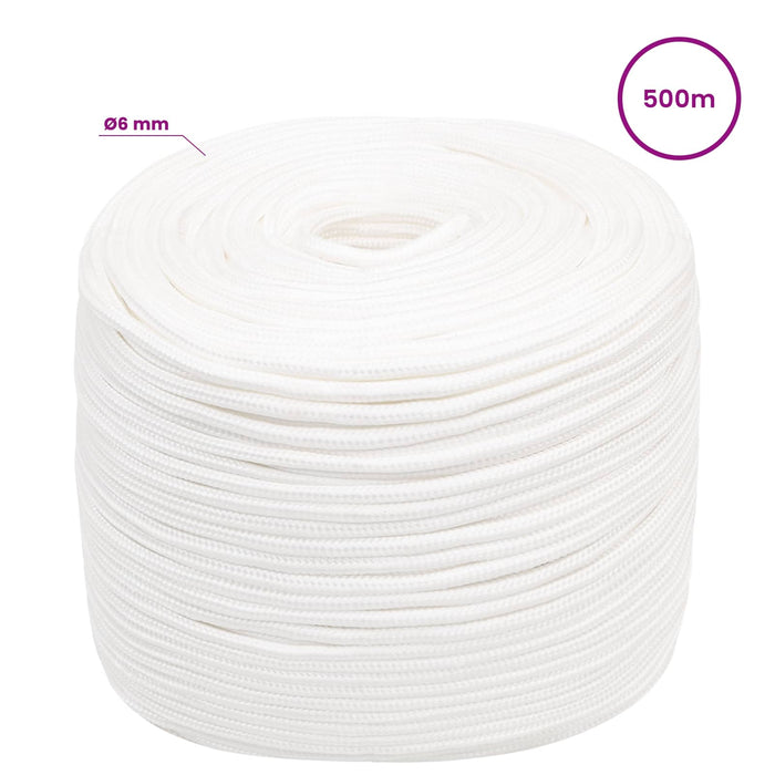 Frânghie utilitară multifuncțională 6 mm 500 m Alb PP WALTI