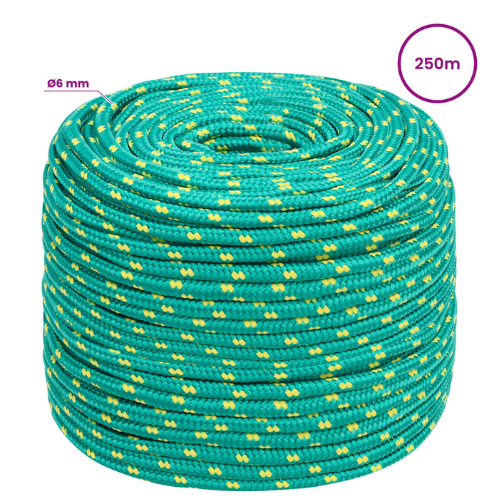 Frânghie utilitară multifuncțională 6 mm 250 m Verde PP WALTI