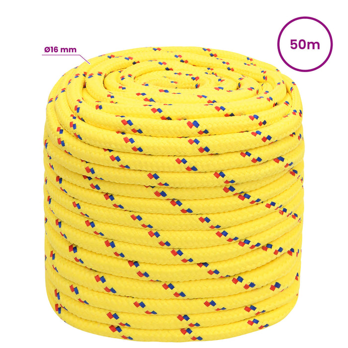 Frânghie utilitară multifuncțională 16 mm 50 m Galben PP WALTI