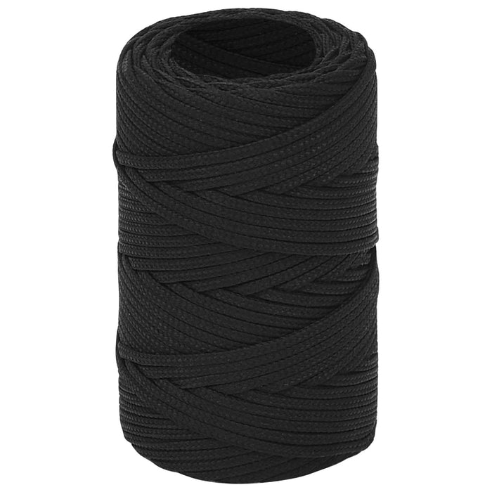 Frânghie utilitară multifuncțională 2 mm 250 m Negru PP WALTI
