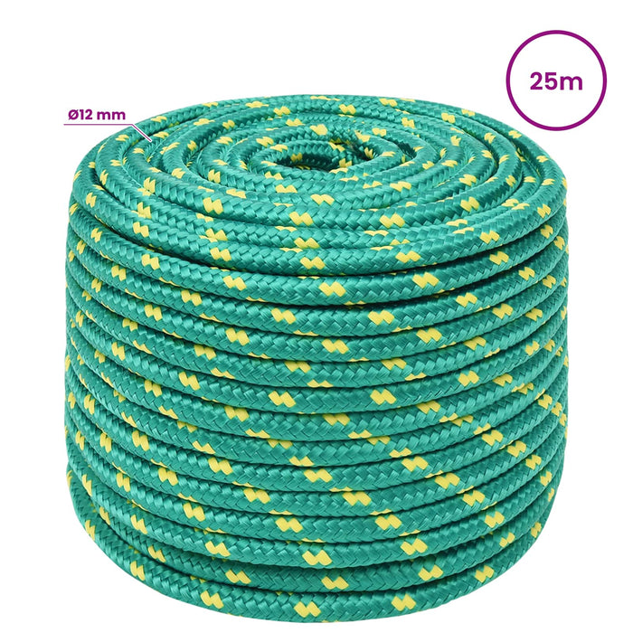 Frânghie utilitară multifuncțională 12 mm 25 m Verde PP WALTI
