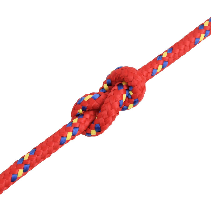 Frânghie utilitară multifuncțională 8 mm 25 m Roșu PP WALTI