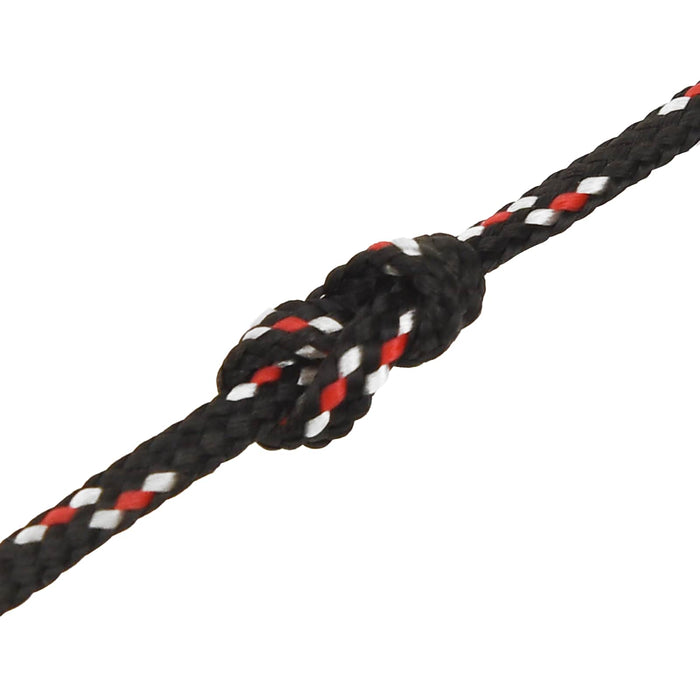 Frânghie utilitară multifuncțională 2 mm 100 m Negru și roșu PP WALTI