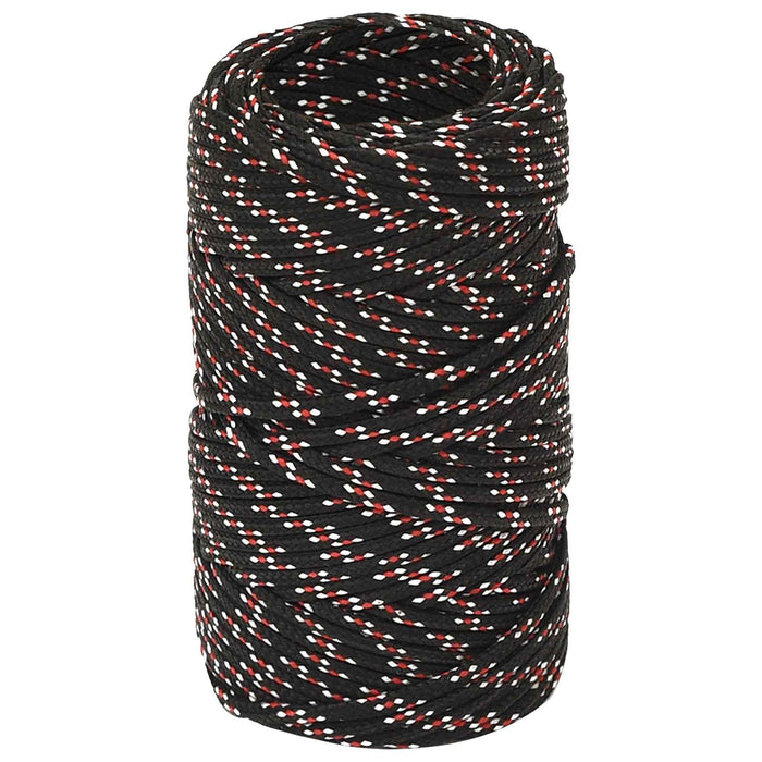 Frânghie utilitară multifuncțională 2 mm 100 m Negru și roșu PP WALTI
