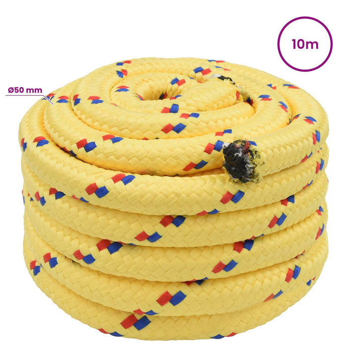 Frânghie utilitară multifuncțională 50 mm 10 m Galben PP - WALTI WALTI