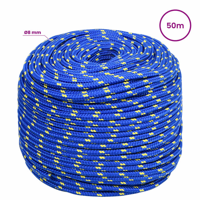 Frânghie utilitară multifuncțională 8 mm 50 m albastru PP WALTI