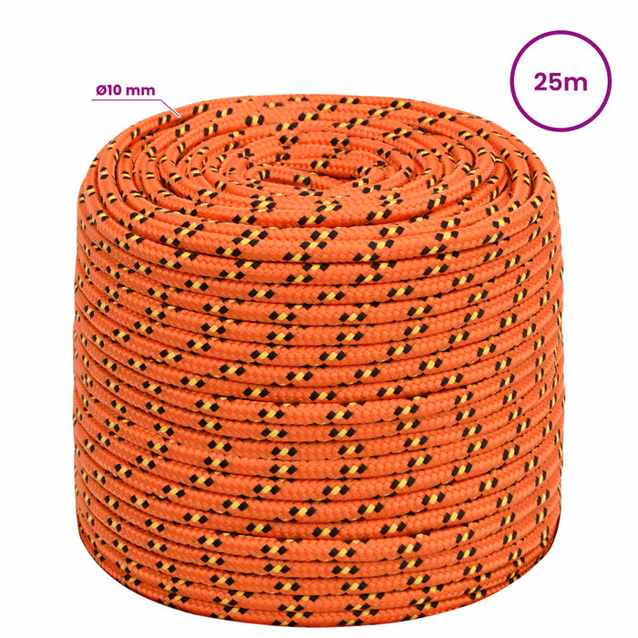 Frânghie utilitară multifuncțională 10 mm 25 m Portocaliu PP WALTI