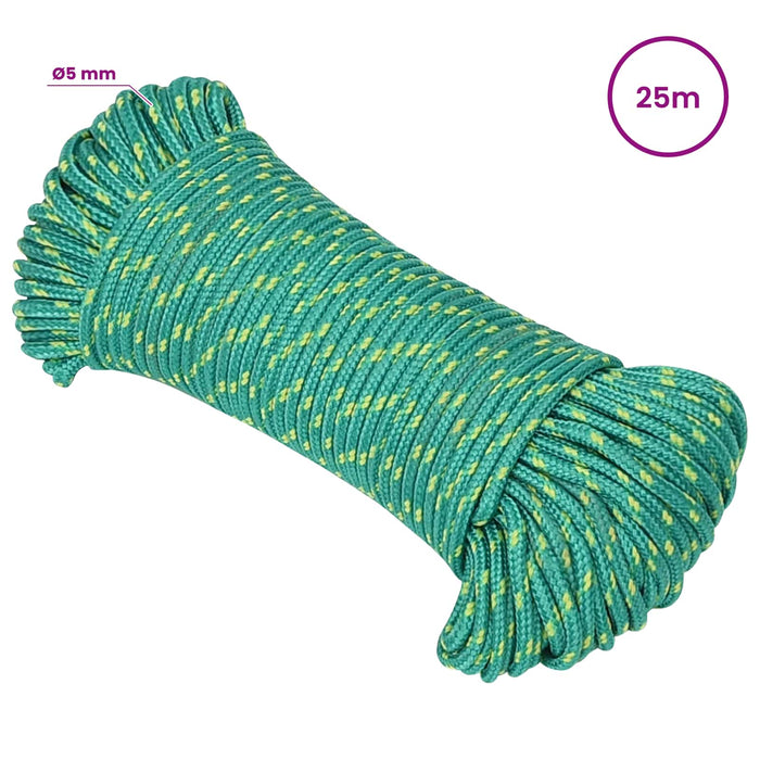 Frânghie utilitară multifuncțională 5 mm 25 m Verde PP WALTI