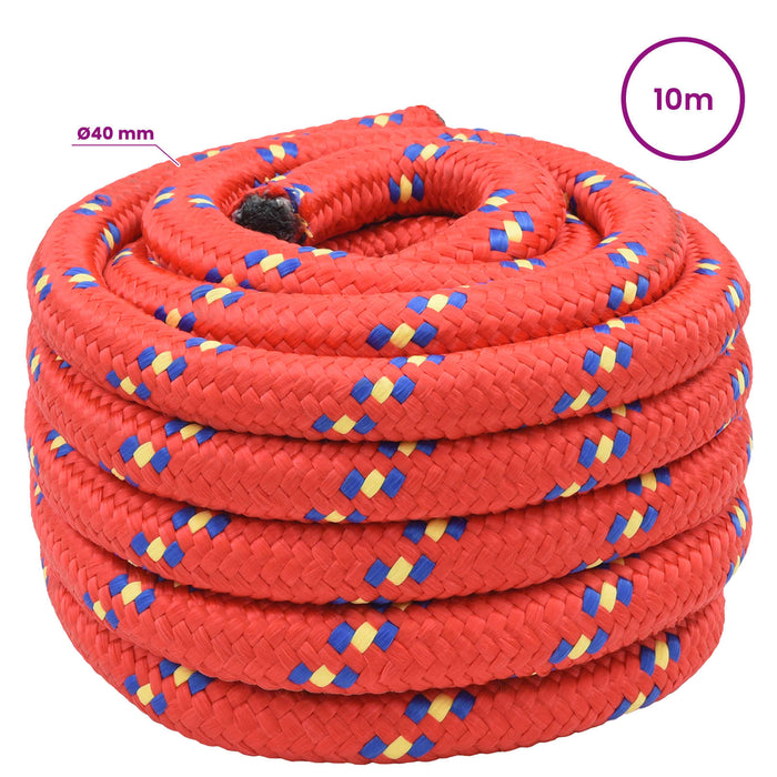 Frânghie utilitară multifuncțională 40 mm 10 m Roșu PP - WALTI WALTI