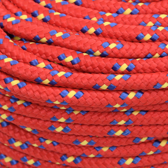 Frânghie utilitară multifuncțională 8 mm 250 m Roșu PP WALTI