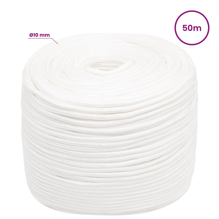 Frânghie utilitară multifuncțională 10 mm 50 m Alb PP WALTI