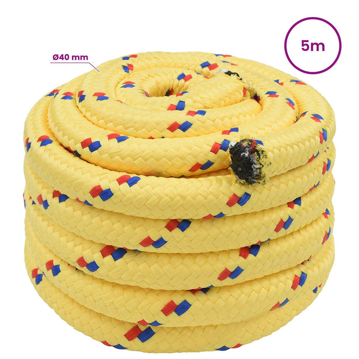 Frânghie utilitară multifuncțională 40 mm 5 m Galben PP WALTI