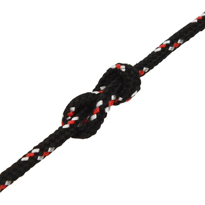Frânghie utilitară multifuncțională 3 mm 50 m Negru și roșu PP WALTI