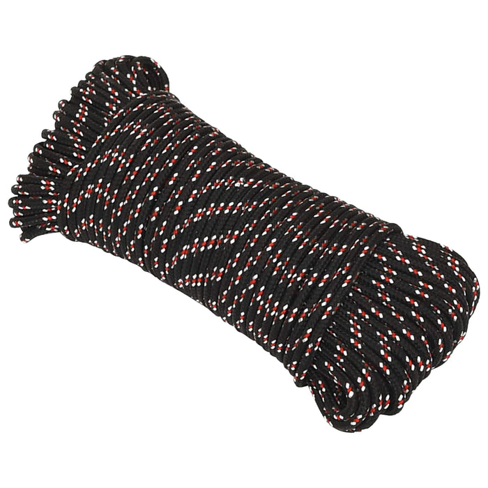 Frânghie utilitară multifuncțională 3 mm 50 m Negru și roșu PP WALTI