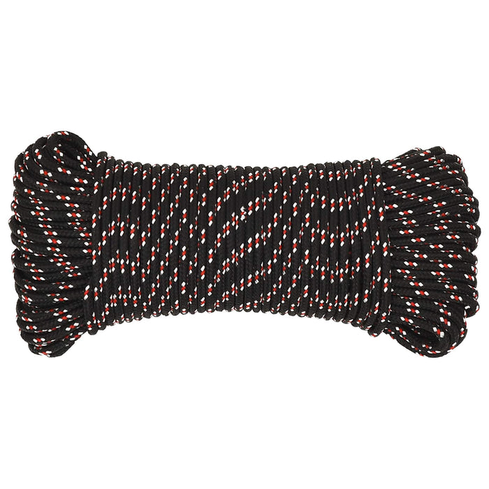 Frânghie utilitară multifuncțională 3 mm 50 m Negru și roșu PP WALTI