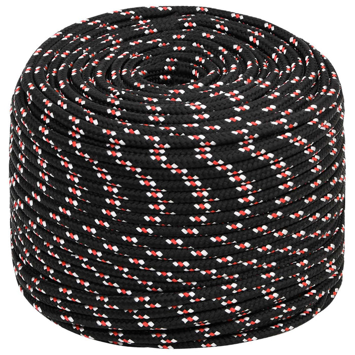Frânghie utilitară multifuncțională 6 mm 50 m Negru și roșu PP WALTI
