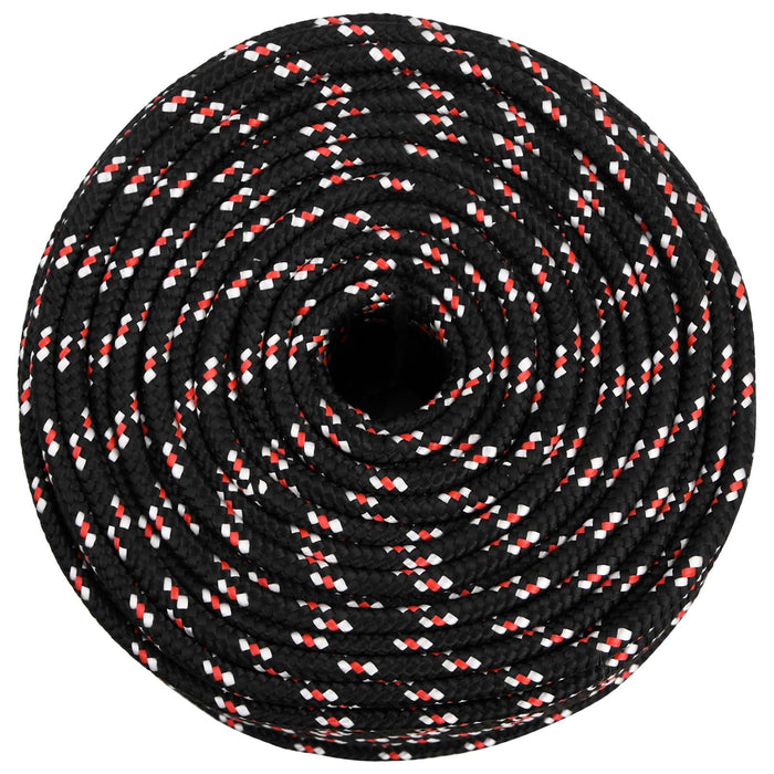 Frânghie utilitară multifuncțională 6 mm 50 m Negru și roșu PP WALTI